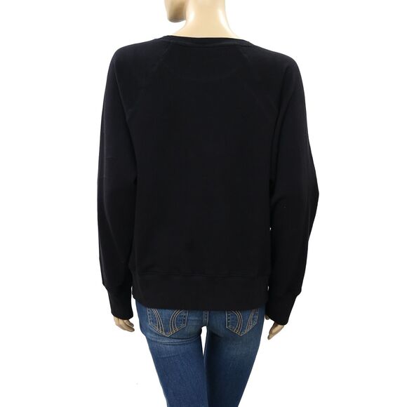 Zadig & Voltaire Upper Brode Skull Sweatshirt Pullover Top Embroidered S 215029 - Picture 6 of 7